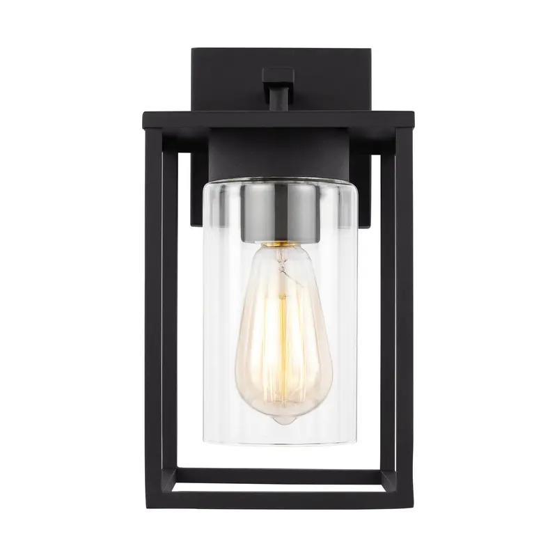 Vado One Light Outdoor Wall Lantern Black