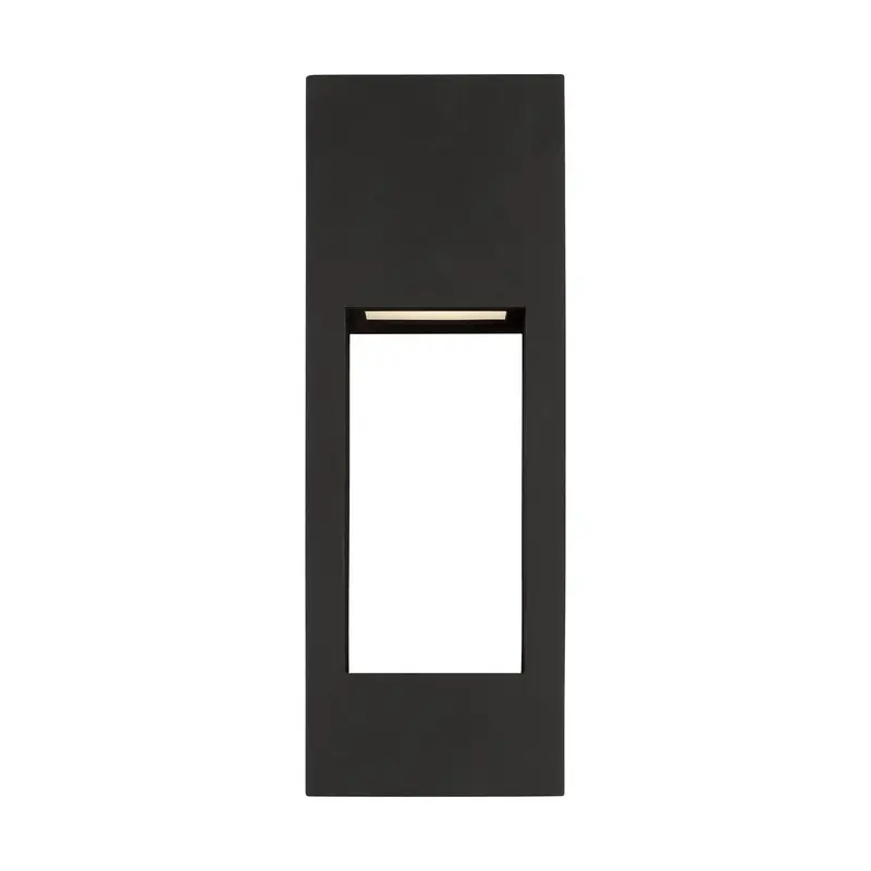 Testa LED Outdoor Wall Lantern Black