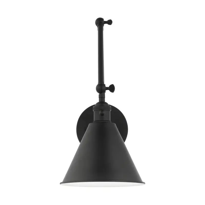 Salem One Light Wall Sconce Midnight Black