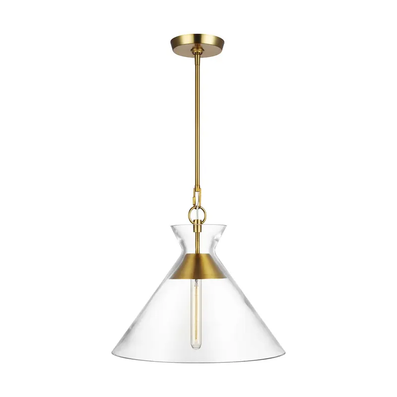 Atlantic Large Pendant Burnished Brass