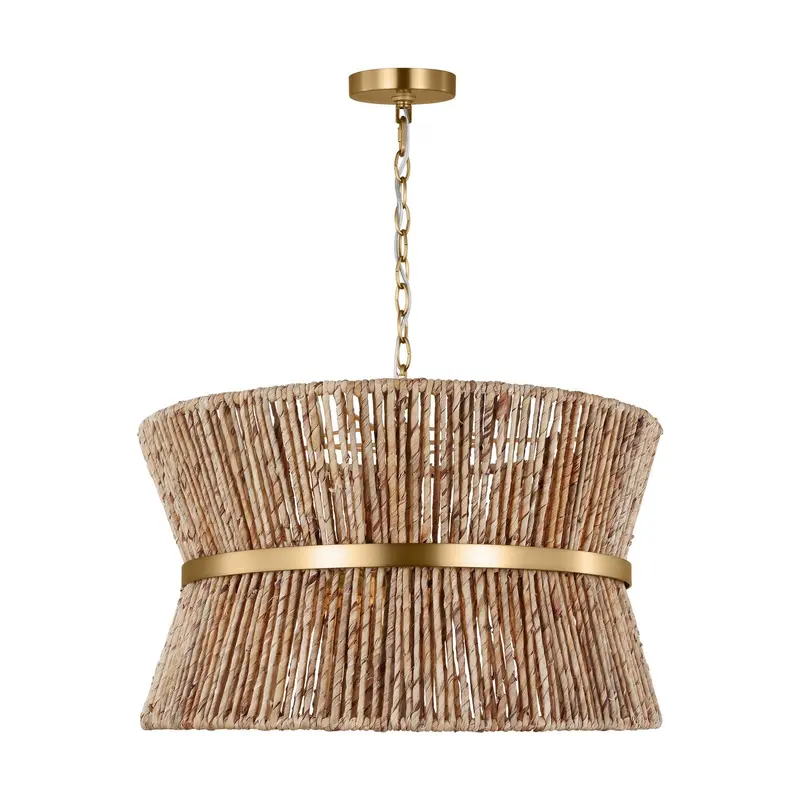 Thurlo Three Light Pendant Satin Brass
