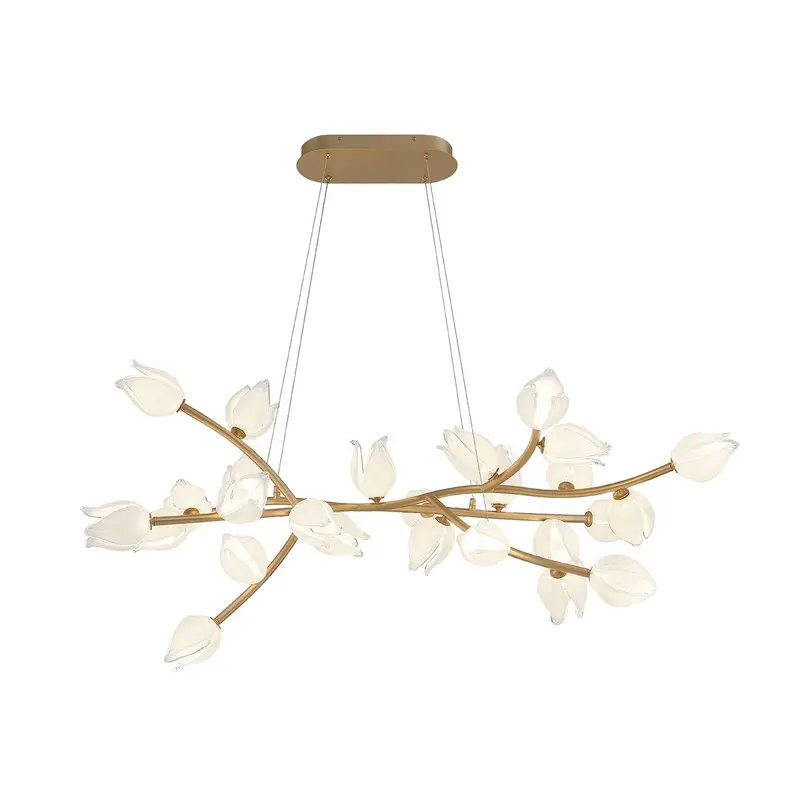 Belluno LED Chandelier Champagne Gold