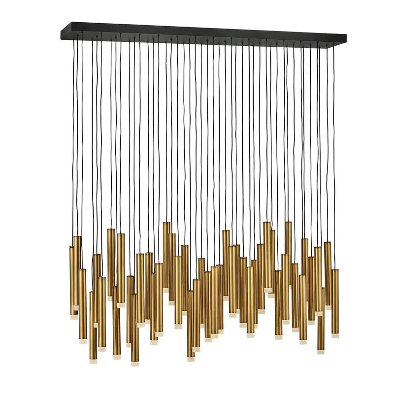 Harmony LED Linear Pendant Heritage Brass