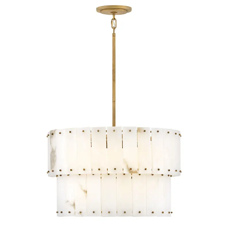 Simone LED Chandelier Burnished Gold
