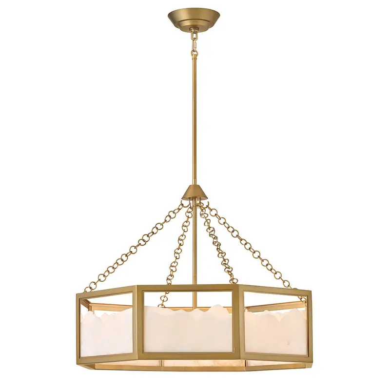 Veleta LED Chandelier Lacquered Brass