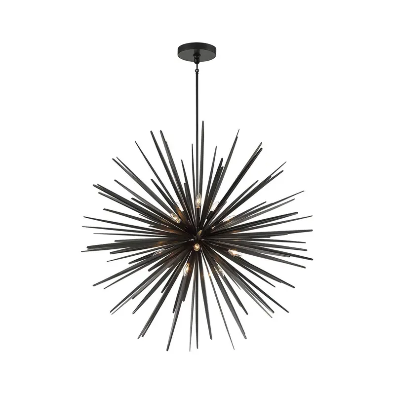 Trapani 14 Light Chandelier Metallic Black