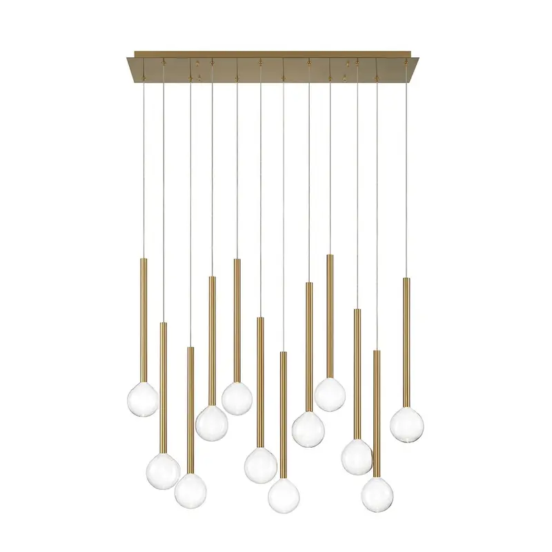 Positano LED Chandelier Plated Brushed Gold