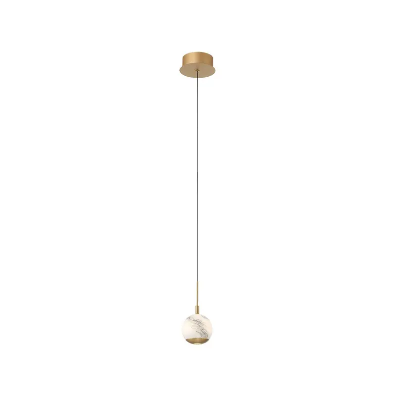 Baveno LED Pendant Painted Antique Brass