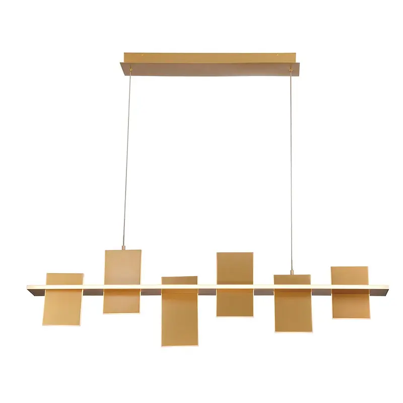 Affilato LED Chandelier Satin Brass