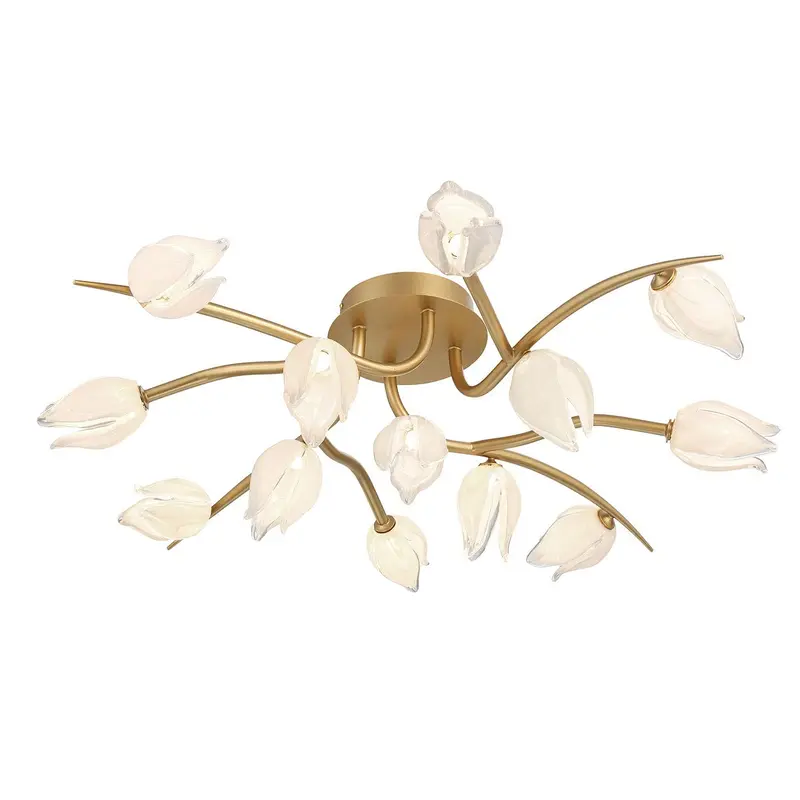 Belluno LED Ceiling Mount Champagne Gold