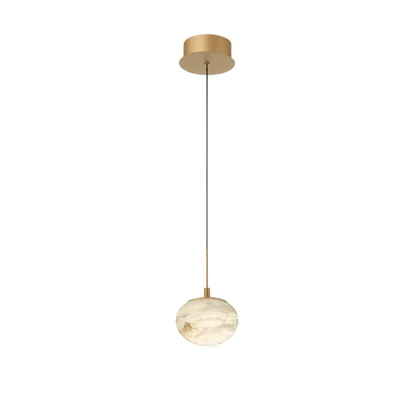 Calcolo LED Pendant Painted Antique Brass