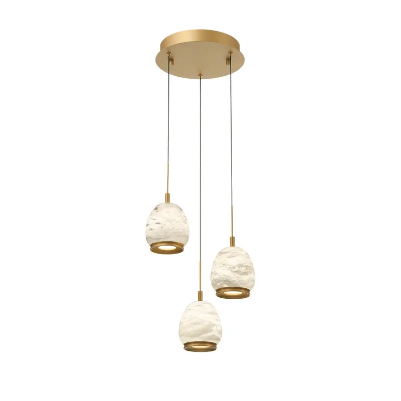 Lucidata LED Pendant Painted Antique Brass