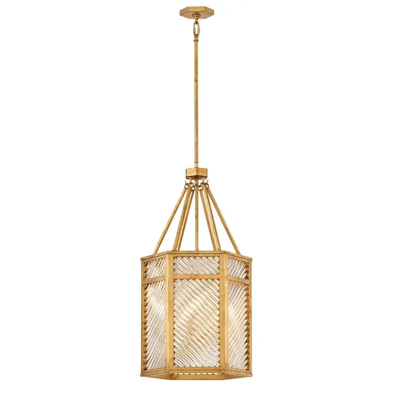 Sura LED Pendant Distressed Brass
