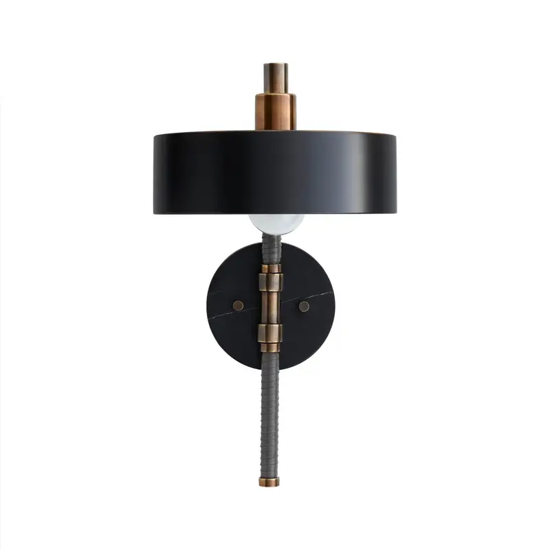 Aaron One Light Wall Sconce Bronze