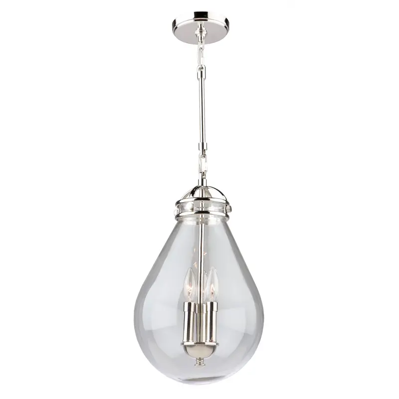 Alexandria Three Light Pendant Polished Nickel