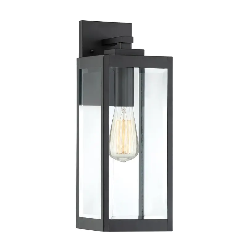 Westover One Light Outdoor Wall Lantern Earth Black