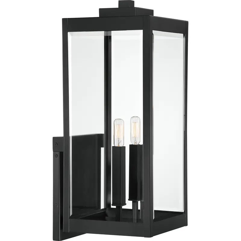 Westover Two Light Outdoor Wall Mount Earth Black