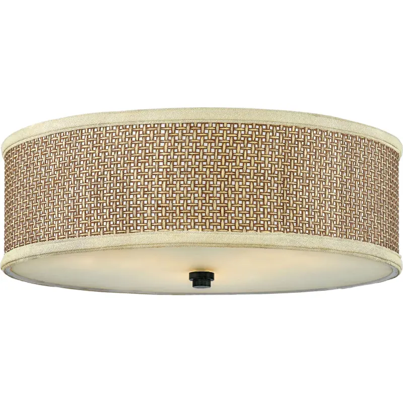 Zen Three Light Flush Mount Mystic Black