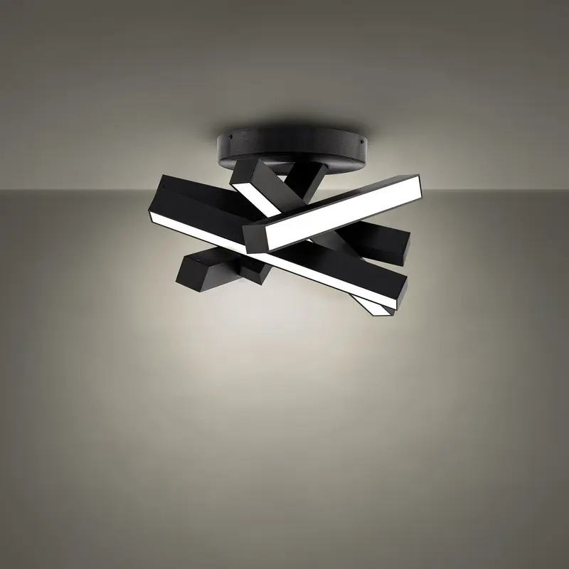 Chaos LED Flush Mount Black