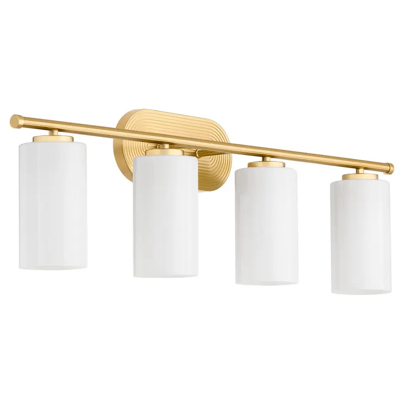 Belinder Four Light Vanity Aged Brass