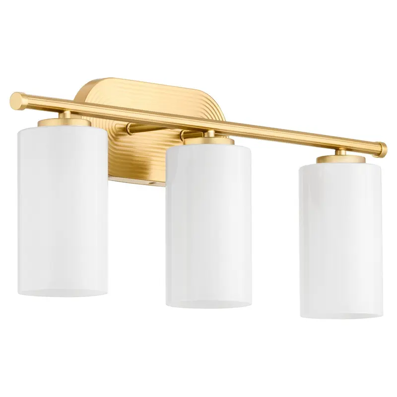Belinder Three Light Vanity Aged Brass