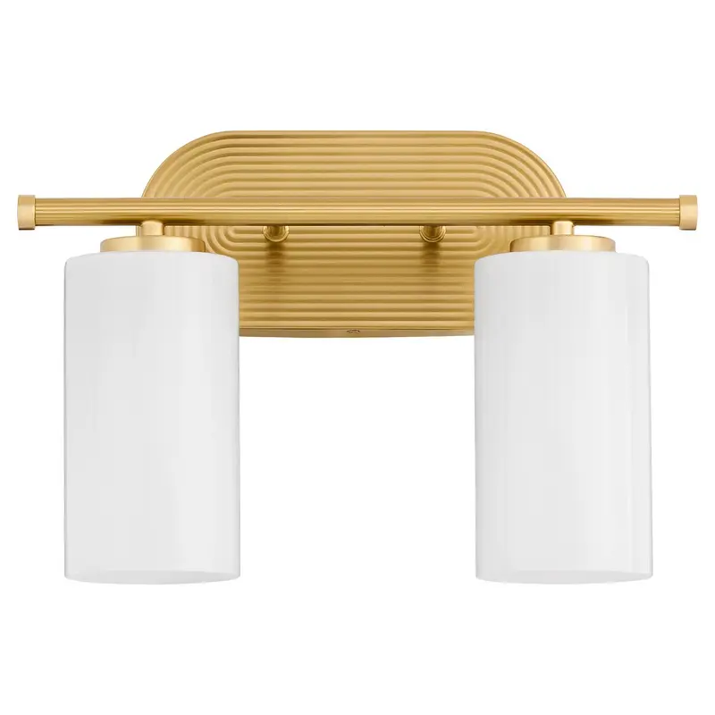 Belinder Two Light Vanity Aged Brass