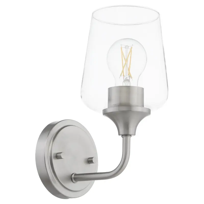 Raymond One Light Wall Mount Satin Nickel