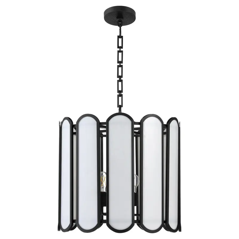 Belleview Four Light Pendant Matte Black