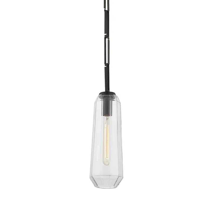 Copenhagen One Light Pendant Black Brass