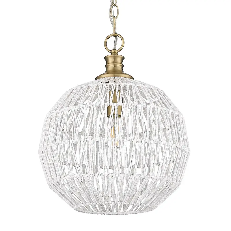 Florence One Light Pendant Brushed Champagne Bronze