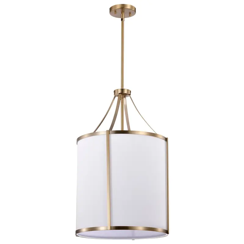 Easton Three Light Pendant Burnished Brass