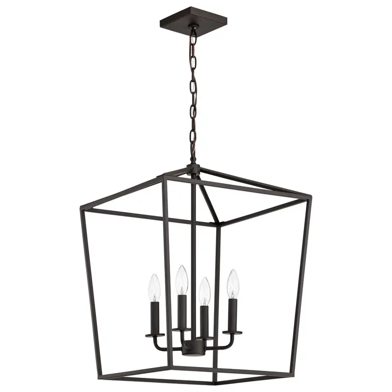 Emma Four Light Pendant Dark Bronze