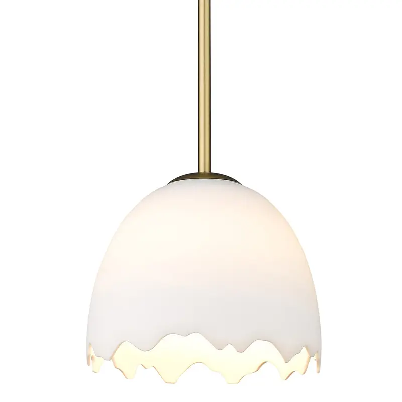Brinkley One Light Pendant Brushed Champagne Brass