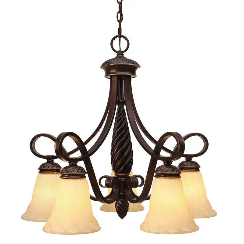 Torbellino Five Light Chandelier Cordoban Bronze