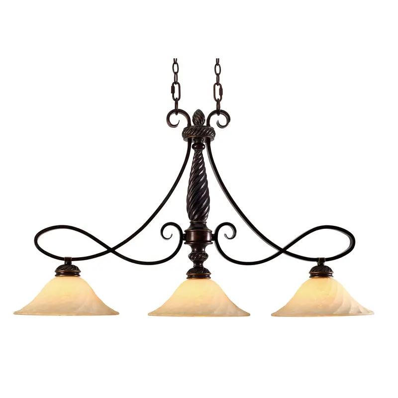 Torbellino Three Light Linear Pendant Cordoban Bronze