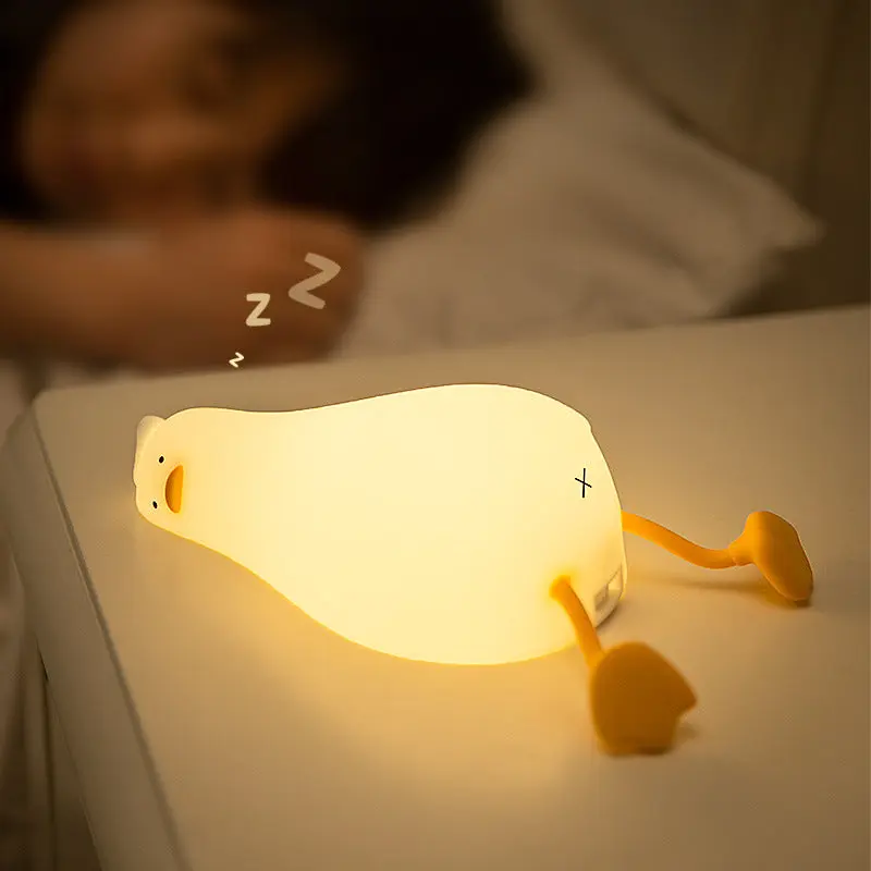 Contemporary Creative Duck Silicone LED Table Lamp For Living Room