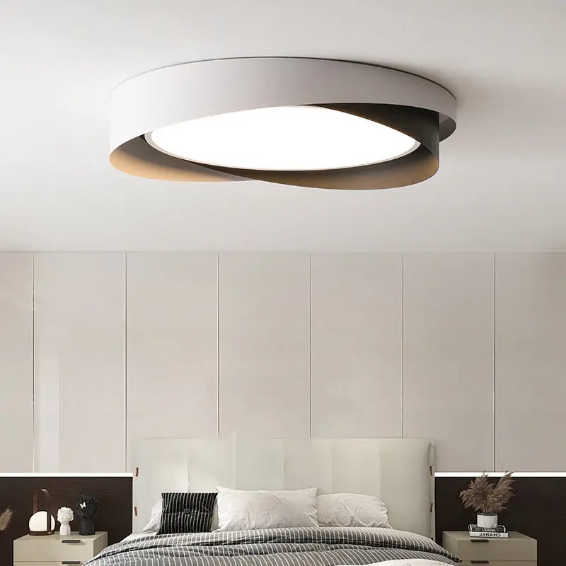 Modern Simplicity Iron Acrylic Square Round Rectangular LED Flush Mount Ceiling Light For Living Room
