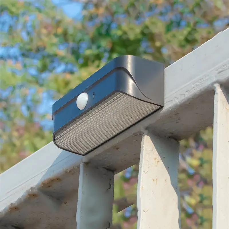 Modern Simplicity Solar Waterproof Rectangular ABS PC LED Wall Sconce Lamp For Outdoor Patio