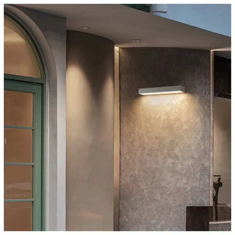 Modern Simplicity Aluminum Long Strip LED Waterproof Wall Sconce Lamp For Outdoor Patio