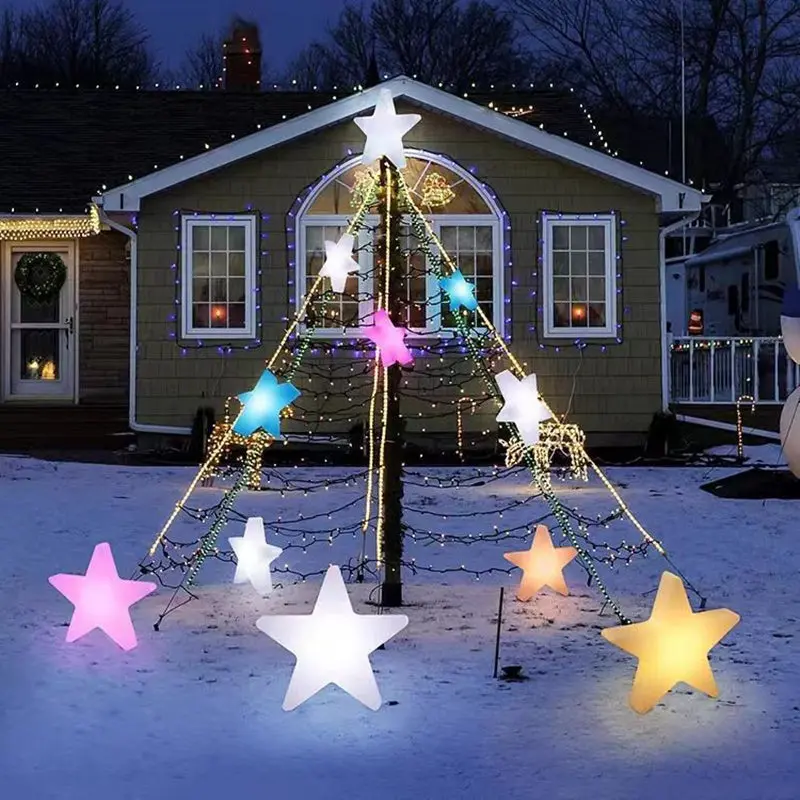 Modern Simplicity Pentagram Star Waterproof PE LED Outdoor Light For Outdoor Patio