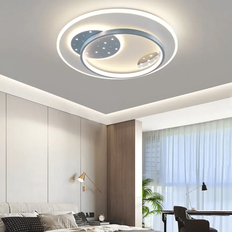 Modern Simplicity Square Round Rectangle Acrylic Iron LED Flush Mount Ceiling Light For Living Room
