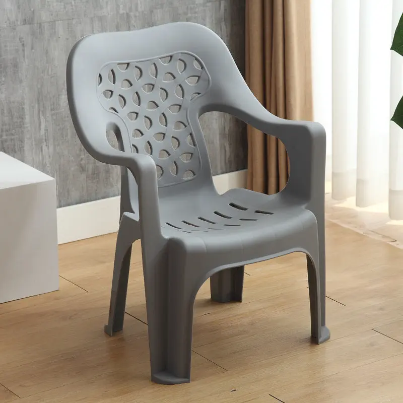Modern Minimalist Irregular Round Polypropylene Backrest Chair For Living Room