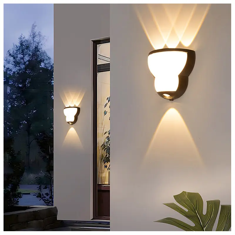 Contemporary Creative Waterproof Gourd Die-Cast Aluminum LED Outdoor Wall Sconce Lamp For Outdoor Patio