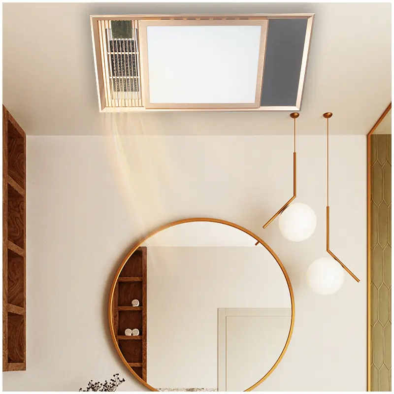 Modern Simplicity Bath Heater Ventilatable Rectangular Iron Plastic ABS PVC PTC LED Flush Mount Ceiling Light For Bathroom