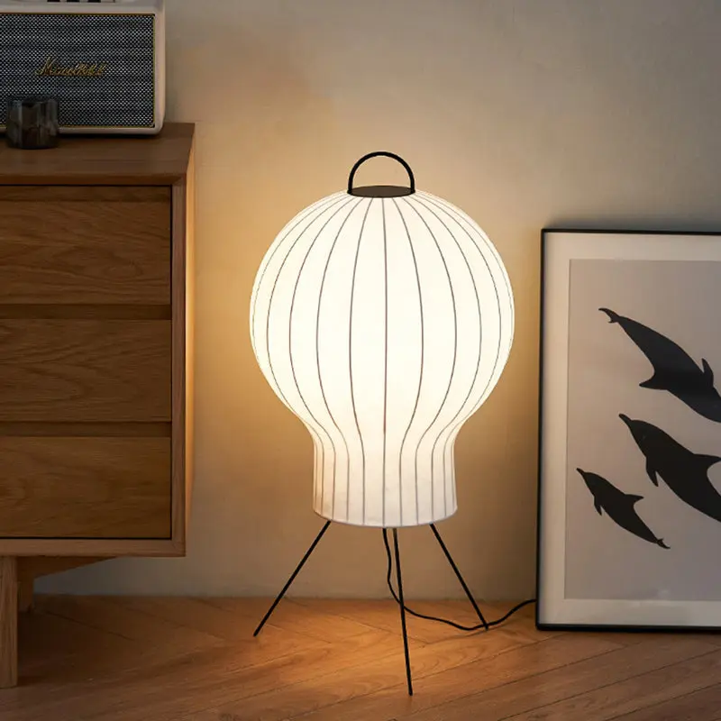 Contemporary Creative Jellyfish Shape Iron Imitation Silk Lampshade 1 - Light Standing Floor Lamp For Living Room