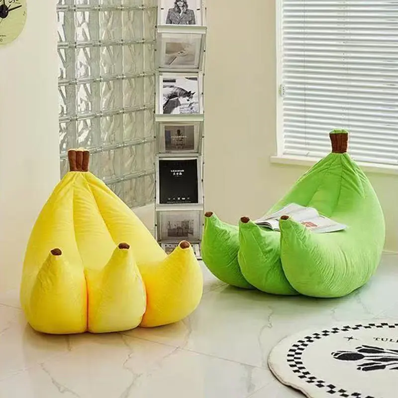 Contemporary Creative Velvet EPP Banana-Shaped Accent Chair Backrest For Living Room