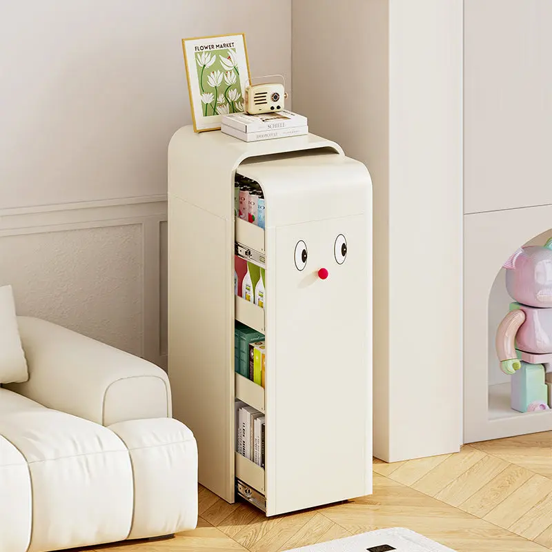 Contemporary Nordic Cuboid Carbon Steel Hardware Snack Storage Side Table 4 - Tier For Living Room