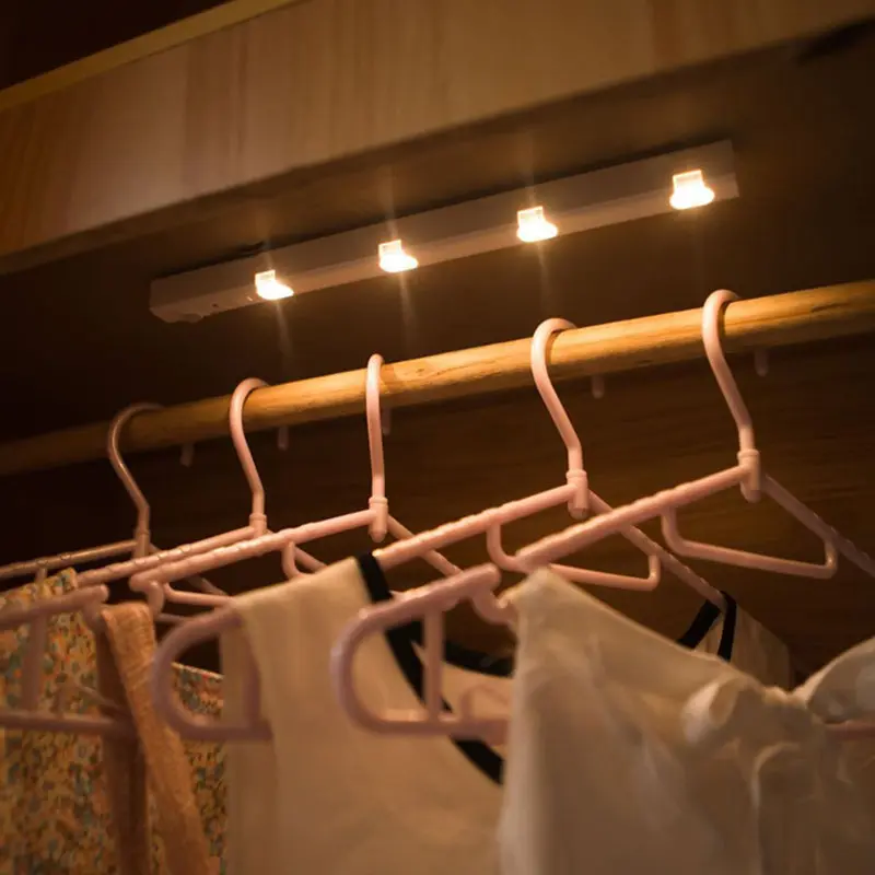 Modern Minimalist ABS & PC Rectangular LED Motion Sensor Night Light For Bedroom