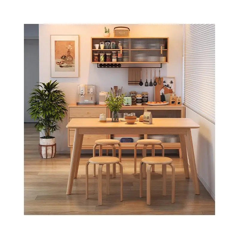 Modern Minimalist Solid Wood Round Chair For Living Room