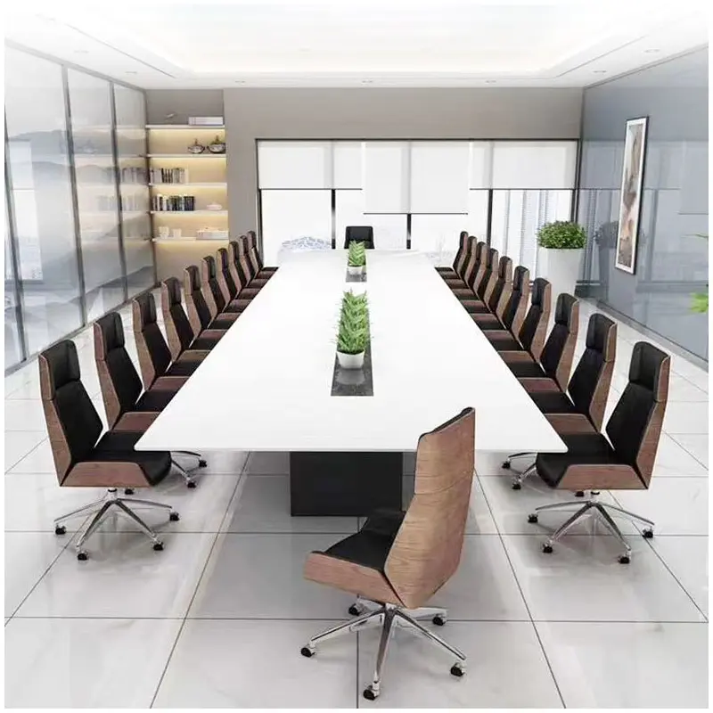 Contemporary Scandinavian PU Leather Wood Aluminum Curved Rectangular Desk Chair With Backrest For Home Office